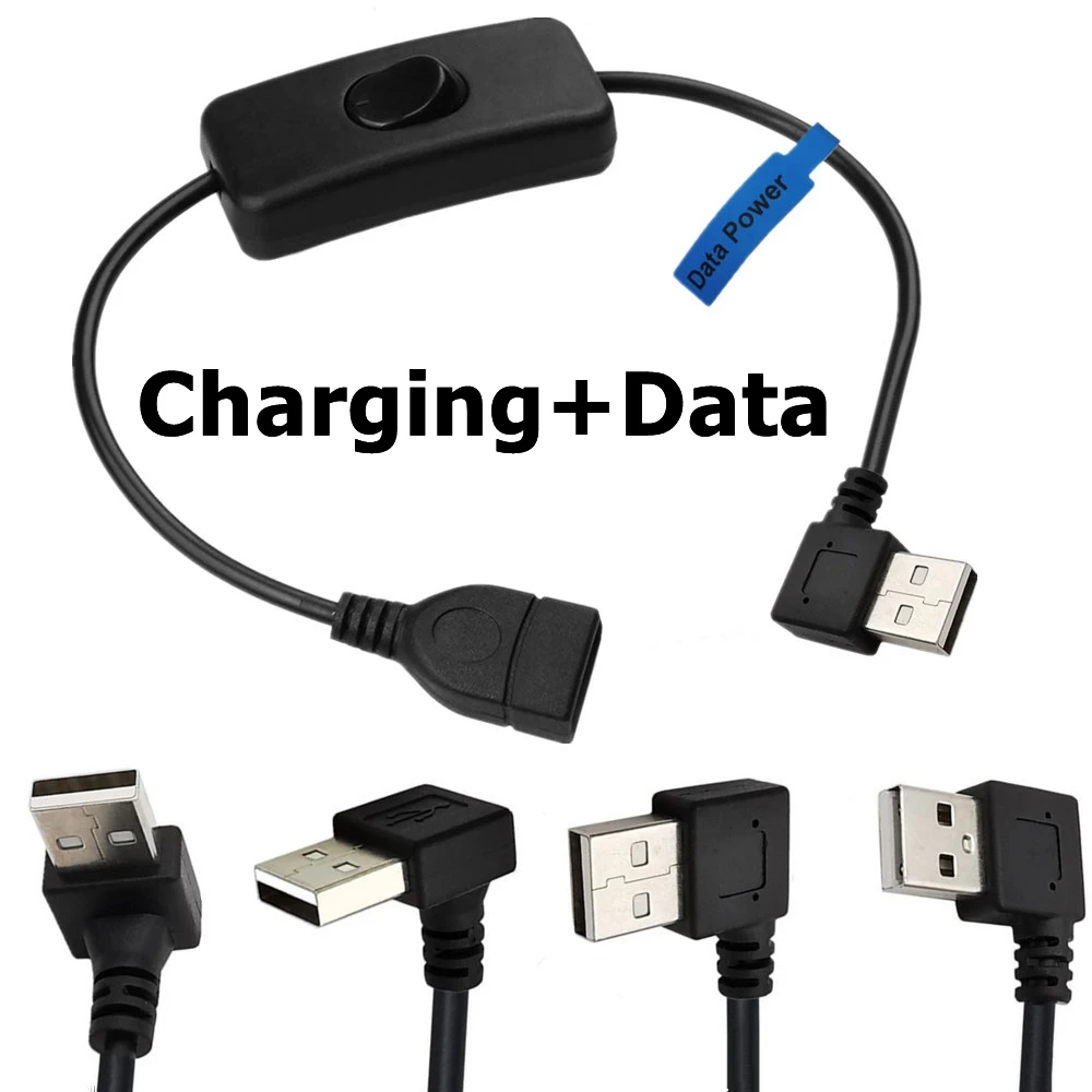 Pi Camera Cable - Przedłużacz USB 90 stopni męski na