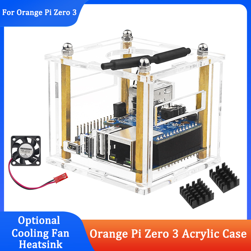 Pi Power Supply - Akrylowa obudowa Orange Pi Zero 3