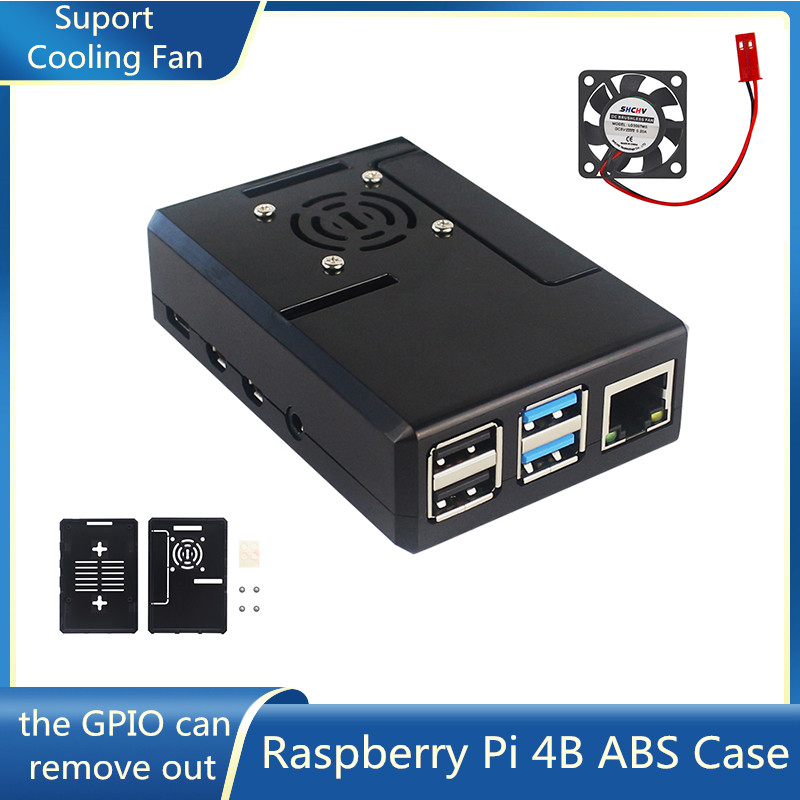 Pi Power Supply - Obudowa ABS do Raspberry Pi, czarna